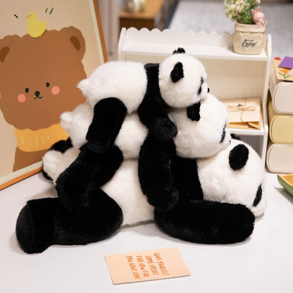 Poupée en peluche panda bébé réaliste et lestée Cadeau de Noël