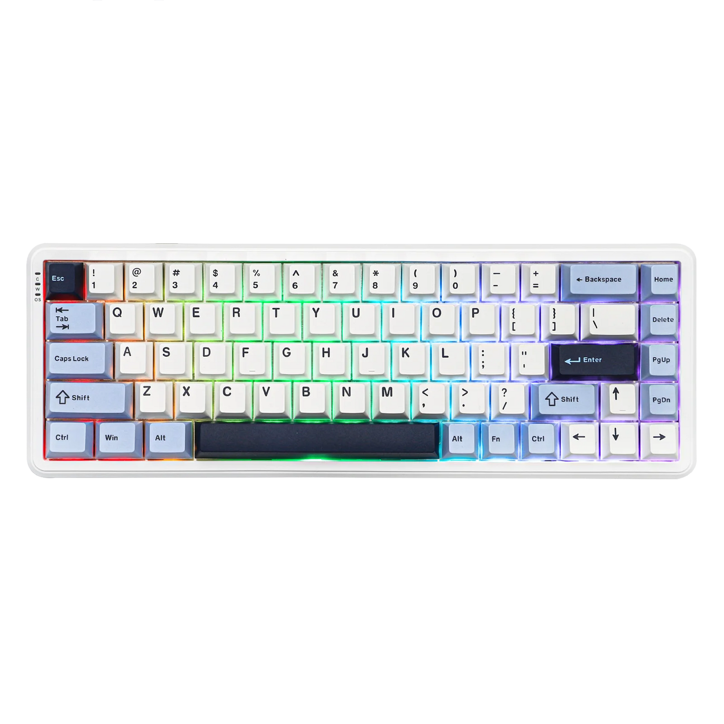Teclado mecánico 68 teclas inalámbrico Bluetooth RGB efecto Hall