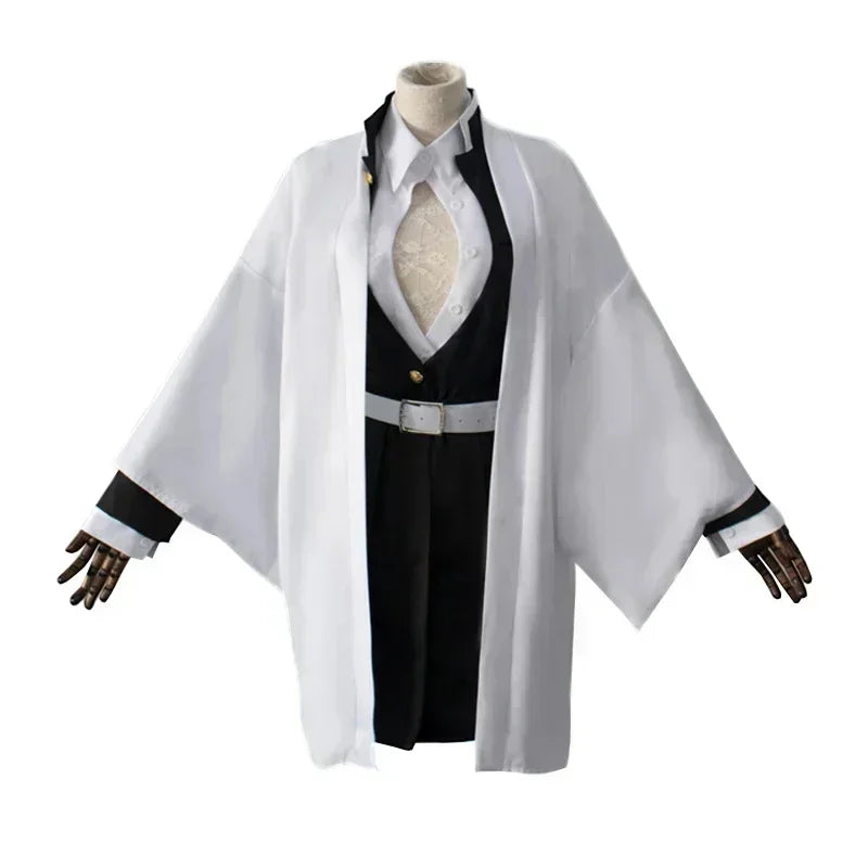 Demon Slayer Kanroji Mitsuri Kimono Haori Cosplay Costume Set with Wig for Adults Kids Halloween 2026