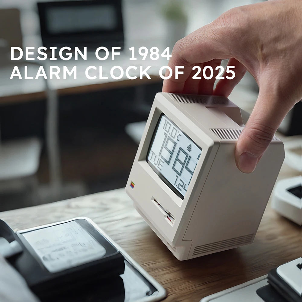 Retro Alarm Clock With Digital Display Desktop Decor Inspired By Vintage Computers Fall 2025 Gift