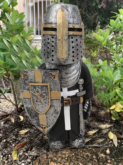 Set statue cavaliere da giardino decorazione medievale collezione gnomi autunno 2026 tendenza