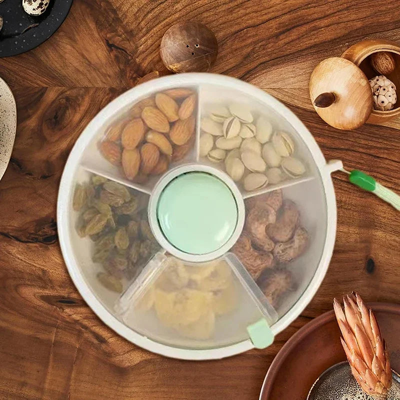 Snackbehälter Drehbarer Feuchtigkeitsdichter Organizer Spinner Zurück Zur Schule 2025 Tragbare Frische
