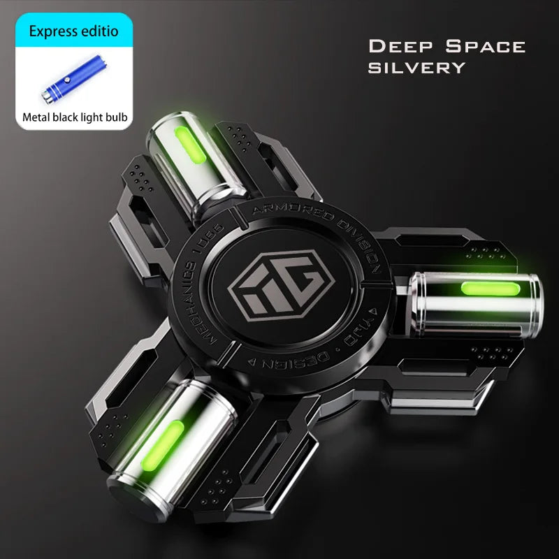 Glow Fidget Spinner Alloy EDC Long Spin Stress Relief