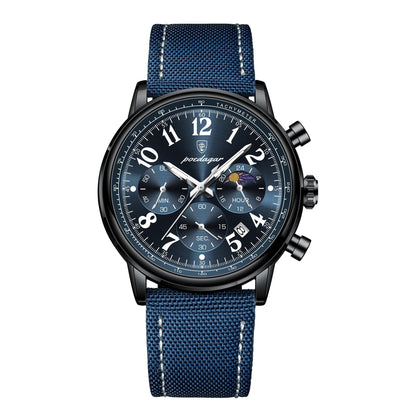 Military Chronograph Watch Nylon Strap Waterproof Fall 2025