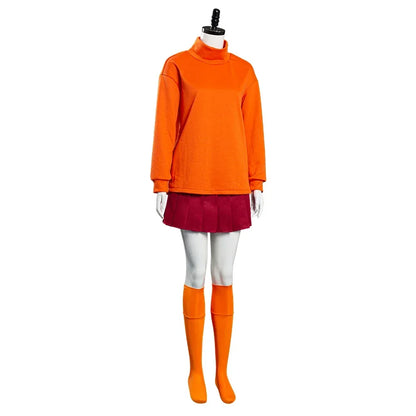 Costumes for Daphne and Velma cosplay from Scooby-Doo for Halloween