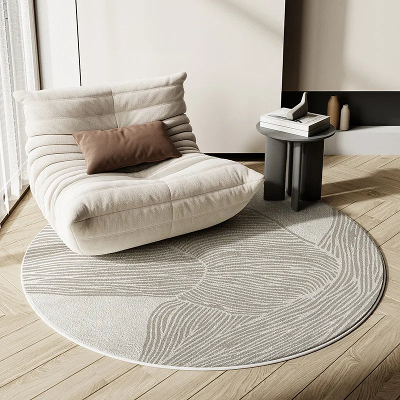Round Area Rug Faux Cashmere Wabi Sabi Fall 2025 Cozy