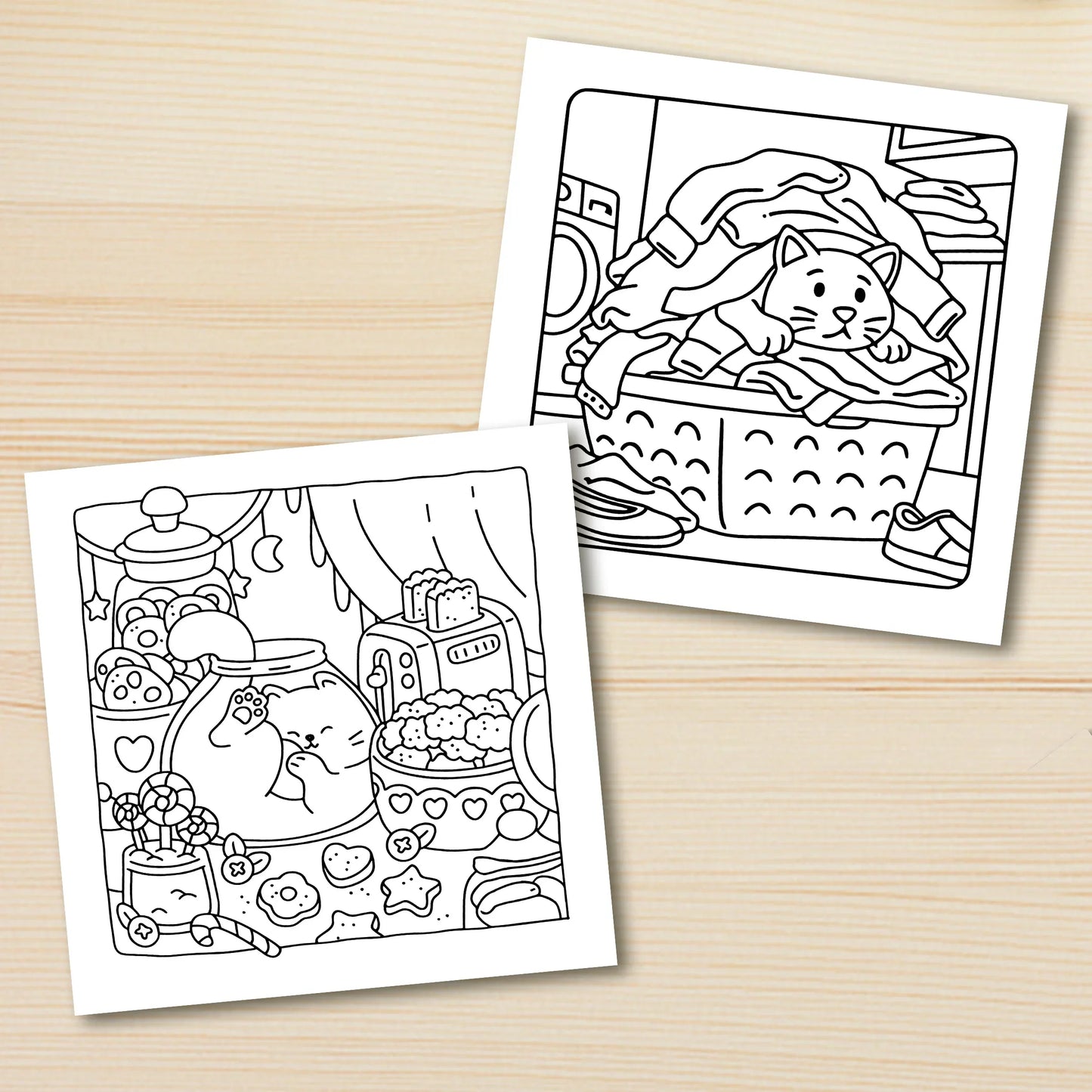 Adult Coloring Book Cat Life Bold Patterns Cute Stress Relief For Fall 2025 Gift Idea