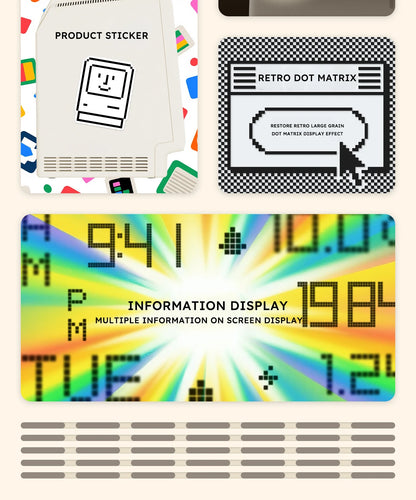 Retro Alarm Clock With Digital Display Desktop Decor Inspired By Vintage Computers Fall 2025 Gift