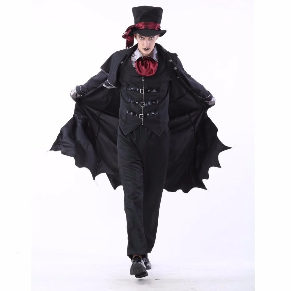 Vampyrkostyme Sett Gotisk Par Halloween 2025 Cosplay