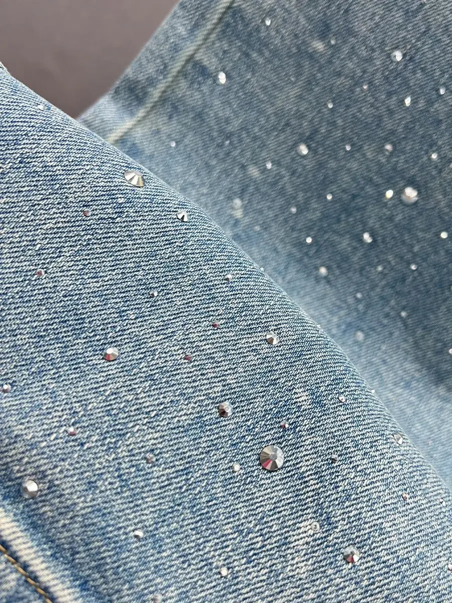 Loose Fit Casual Pants for Women in Blue, Breathable Cotton Polyester, Everyday Comfort Trousers-3