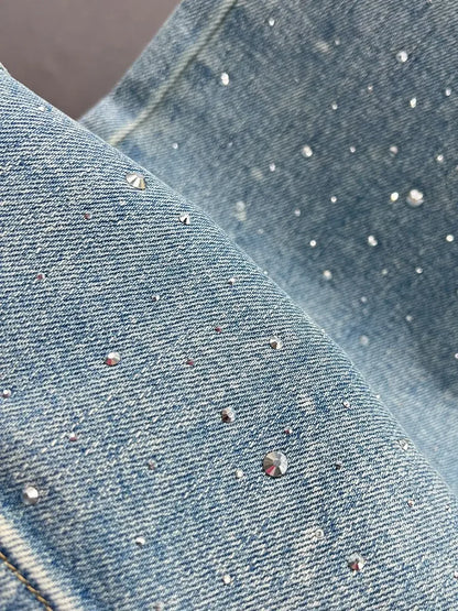 Loose Fit Casual Pants for Women in Blue, Breathable Cotton Polyester, Everyday Comfort Trousers-3