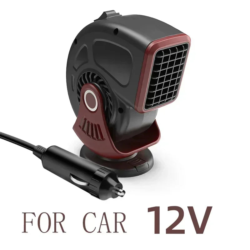 Car Heater Defogger 12V/24V 2-in-1 Heating And Cooling Plug In Windshield Defroster, Winter 2025 Ready