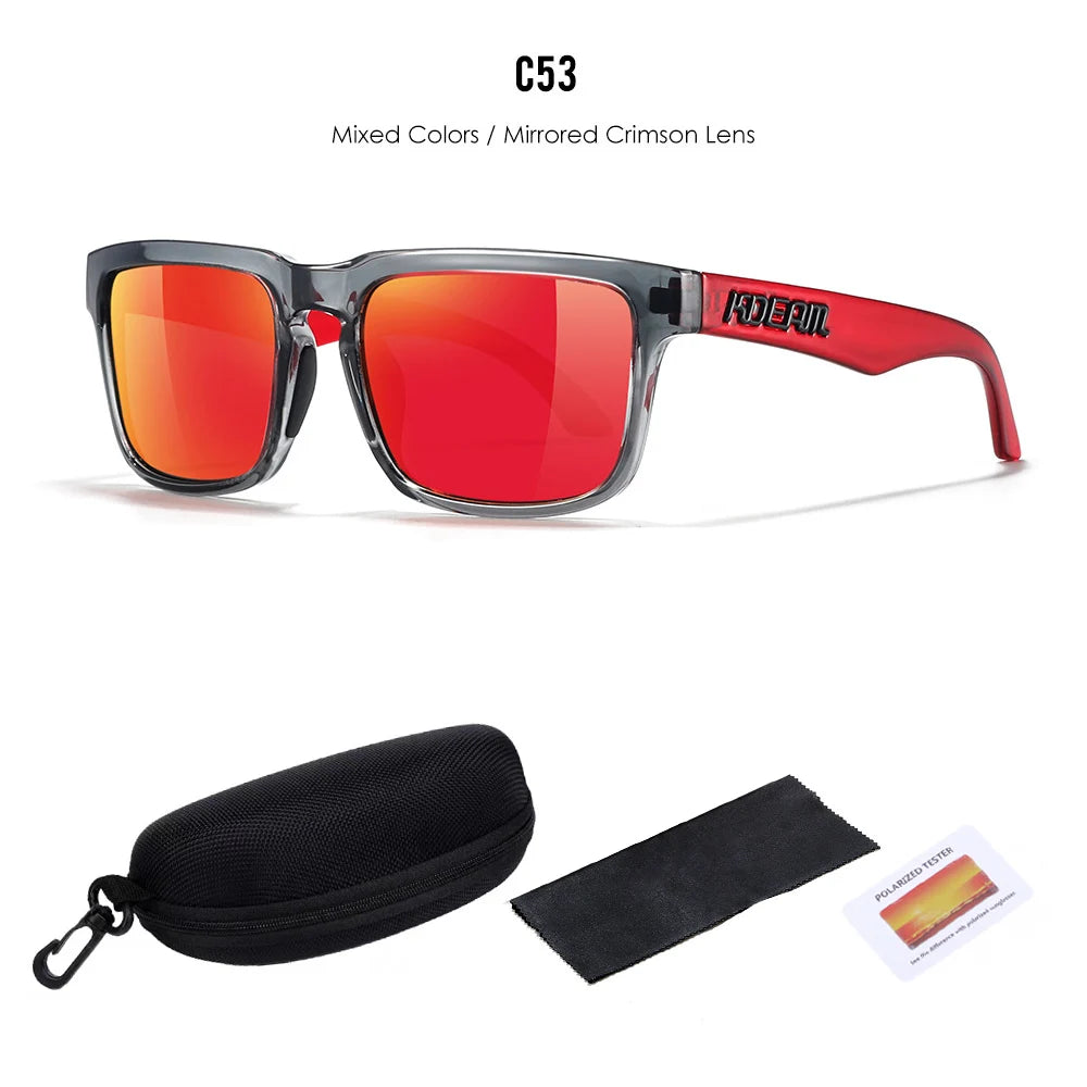 Lunettes de soleil polarisées unisexes pour l'extérieur tendance été 2026 Verres miroir légères Protection UV Idée cadeau