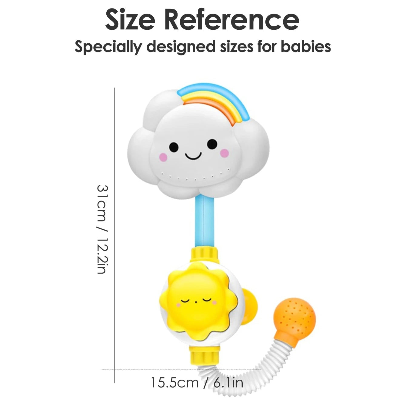 1pcs Kids Cloud Shower Toy - Baby Bathtub Water Toy for Boys and Girls, Fun Comfort Gift