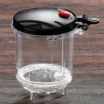 Heat Resistant Glass Teapot With One Click Filter Tea Maker