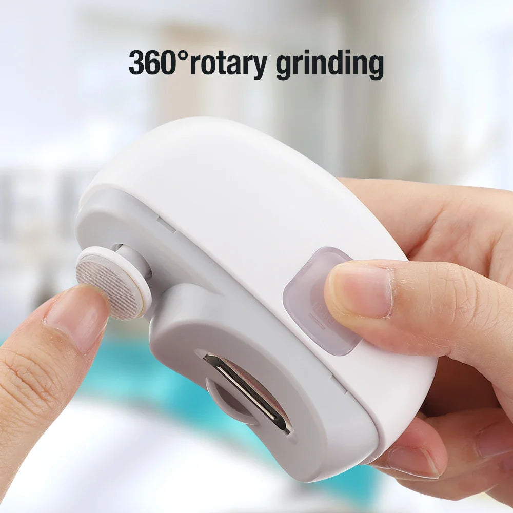 Elektrische Nagelknipser 2-in-1 Baby Maniküre Trimmer Spritzschutz Säuglings Nagelpfleger Neugeborenenpflege Sicher Herbst 2025