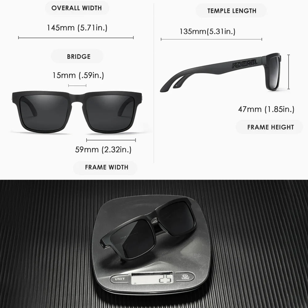 Lunettes de soleil polarisées unisexes pour l'extérieur tendance été 2026 Verres miroir légères Protection UV Idée cadeau