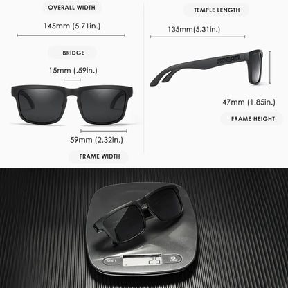 Lunettes de soleil polarisées unisexes pour l'extérieur tendance été 2026 Verres miroir légères Protection UV Idée cadeau