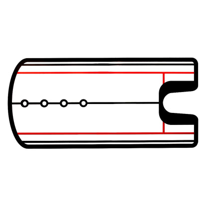 Golf Putting Practice Mirror - Alignment Aid for Training, Lightweight 140x300mm Golf Putter Tool