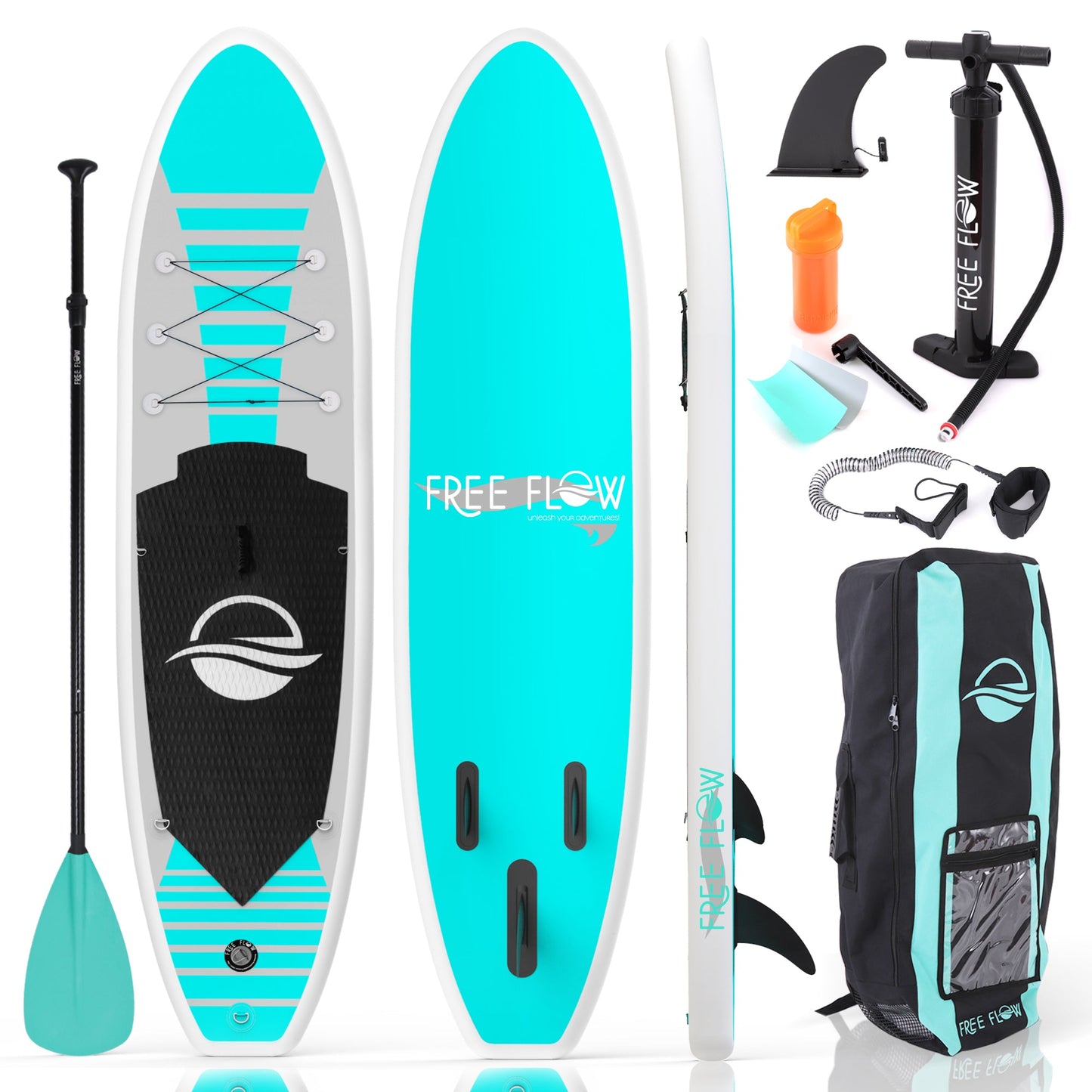 Inflatable Stand Up Paddle Board - 10.5' SUP for Kids & Adults, Lightweight & Portable