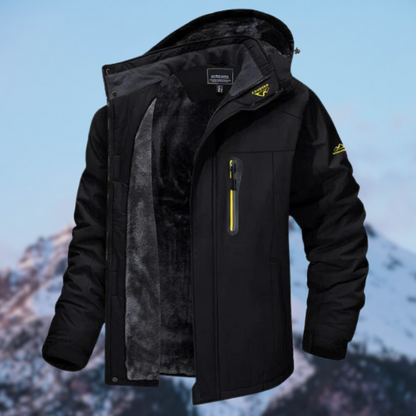 Waterproof Men’s Winter Jacket - Hooded, Insulated Cold