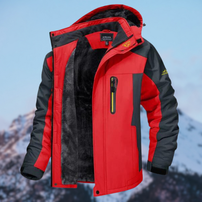 Waterproof Men’s Winter Jacket - Hooded, Insulated Cold