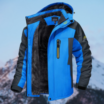 Waterproof Men’s Winter Jacket - Hooded, Insulated Cold