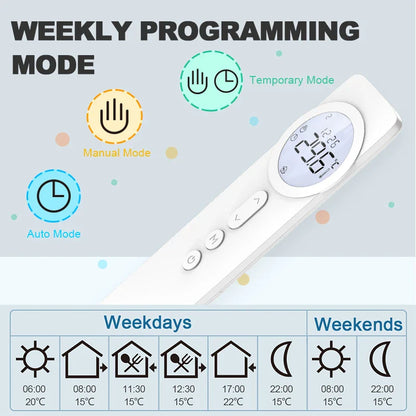 Slimme thermostaat WiFi RF433 - Temperatuurregelaar voor gasketels en vloerverwarming, energiebesparing herfst 2025