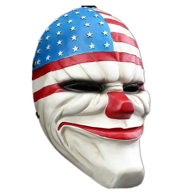 Payday 2 Heist Dallas Wolf Chains Hoxton Resin Cosplay Mask Halloween Masquerade Prop 2026