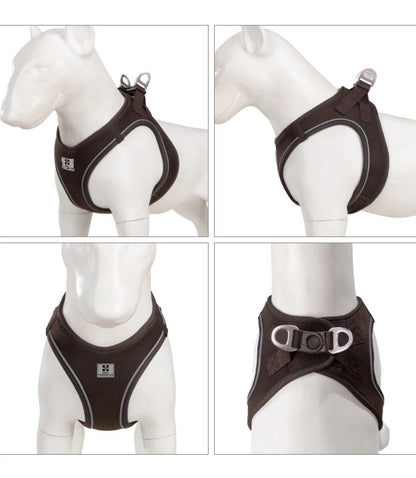 Dog Harness Leash Set Reflective Padded Vest All Seasons Outdoor Walking Gift Idea