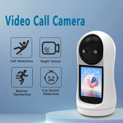 Baby Monitor 3MP PTZ met 2,8 inch IPS-scherm videogesprek babyhuildetectie thuisbeveiliging afstandsbewaking 2025