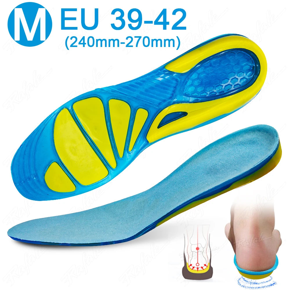Gel antislip schoen inlegzolen siliconen masserende orthopedische plantaire fascie inlegzool