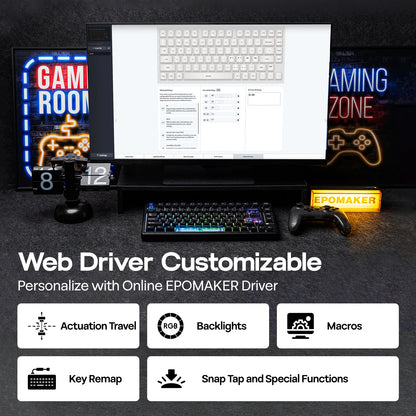 Teclado mecánico 75 por ciento Hot Swap montaje con junta cableado