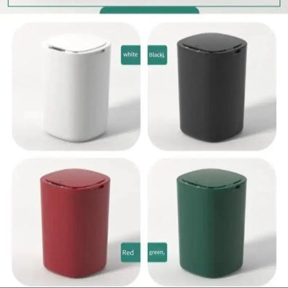 Smart Sensor Trash Bin With Flip Lid For Home Touchless