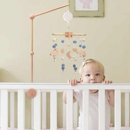 Hot Air Balloon Crib Mobile Newborn Sensory Toys Soothing