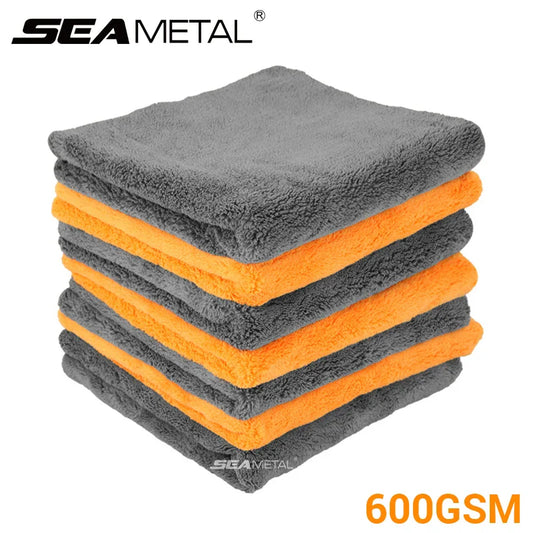 Microfiber Towels For Car Detailing, Thick 600GSM Drying Cloths, Ultra Absorbent Auto Care Essential, Fall 2025 Trend