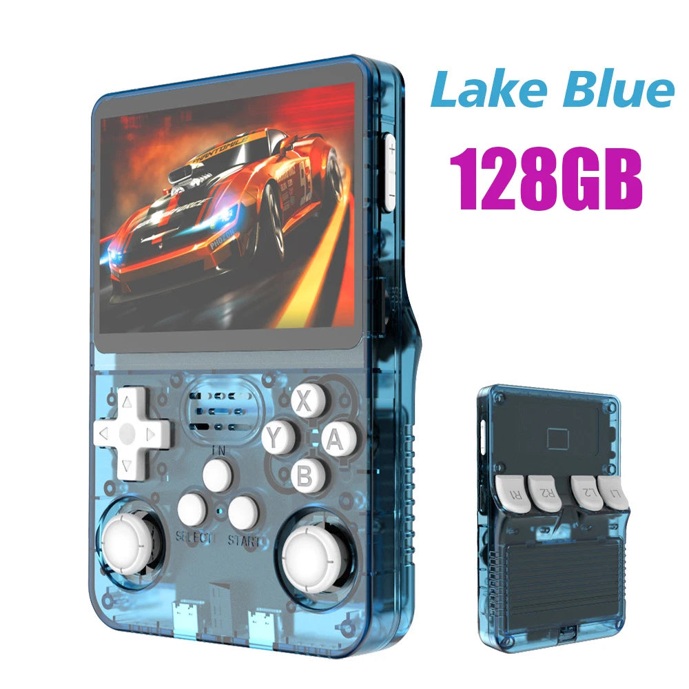 Portable R36S Retro Handheld Video Game Console - 3.5" IPS Screen, 64GB Storage, Linux System