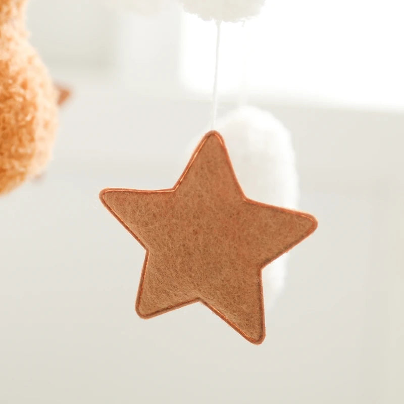 Baby Crib Mobile Wooden Nursery Newborn Sensory Toys