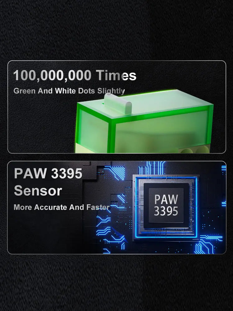 Souris de jeu Recharge magnétique Ergonomique Légère Sans fil