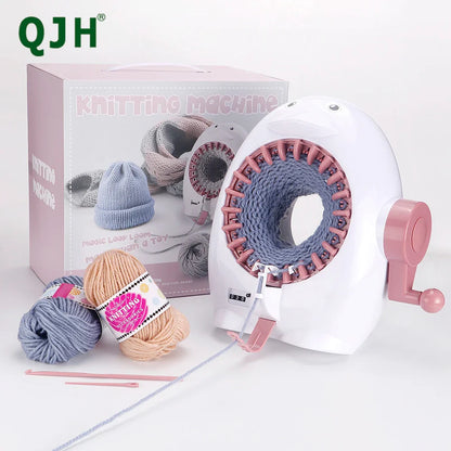 Knitting Machine 22-Needle Penguin Loom Kit Manual Circular Knitter Fall 2025 DIY Scarves Hats Socks