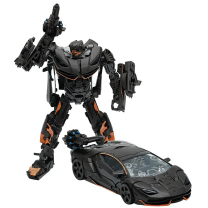 Transformierbares Roboter-Auto-Spielzeug Legierungsausgabe Anime Actionfigur, 13cm Unisex Kinder Geschenk Herbst 2025 Trend
