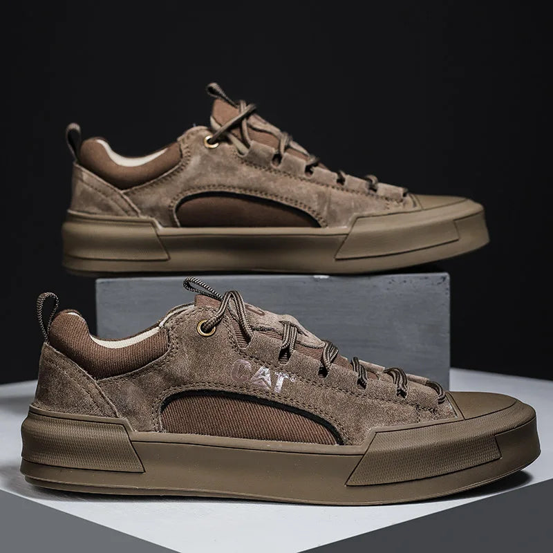 Durable men's outdoor sneakers - anti-slip wear-resistant fabric upper, for hiking and casual everyday