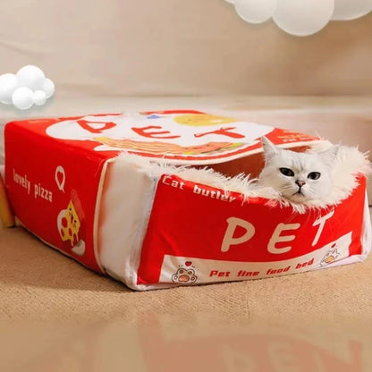 Cat Bed Enclosed Biscuit Box House Pull Out Zipper Cushion Cozy Fall 2025 Private Retreat Washable