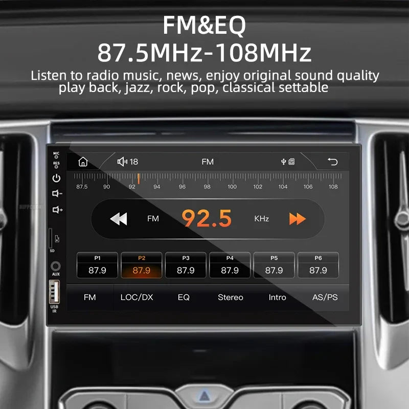 Bilstereo 7-tommers 1 Din CarPlay Android Auto MP5 Hovedenhet med USB Bluetooth Bakkamera Gave høsten 2025