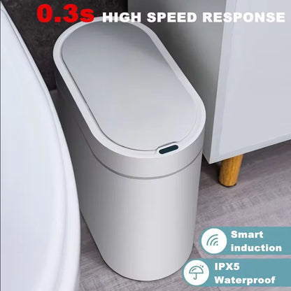 Sensor Trash Can Touchless 8L Kitchen Bathroom Bin Compact