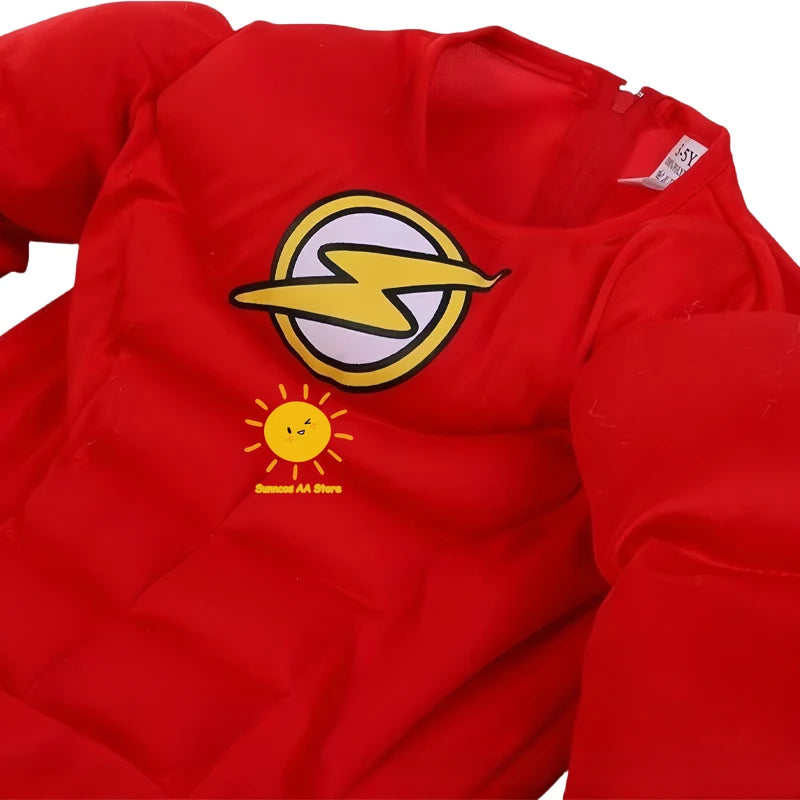 The Flash DC-superheldencosplaykostuum, gespierd pak met masker en riem voor volwassenen, Halloween-carnaval 2026