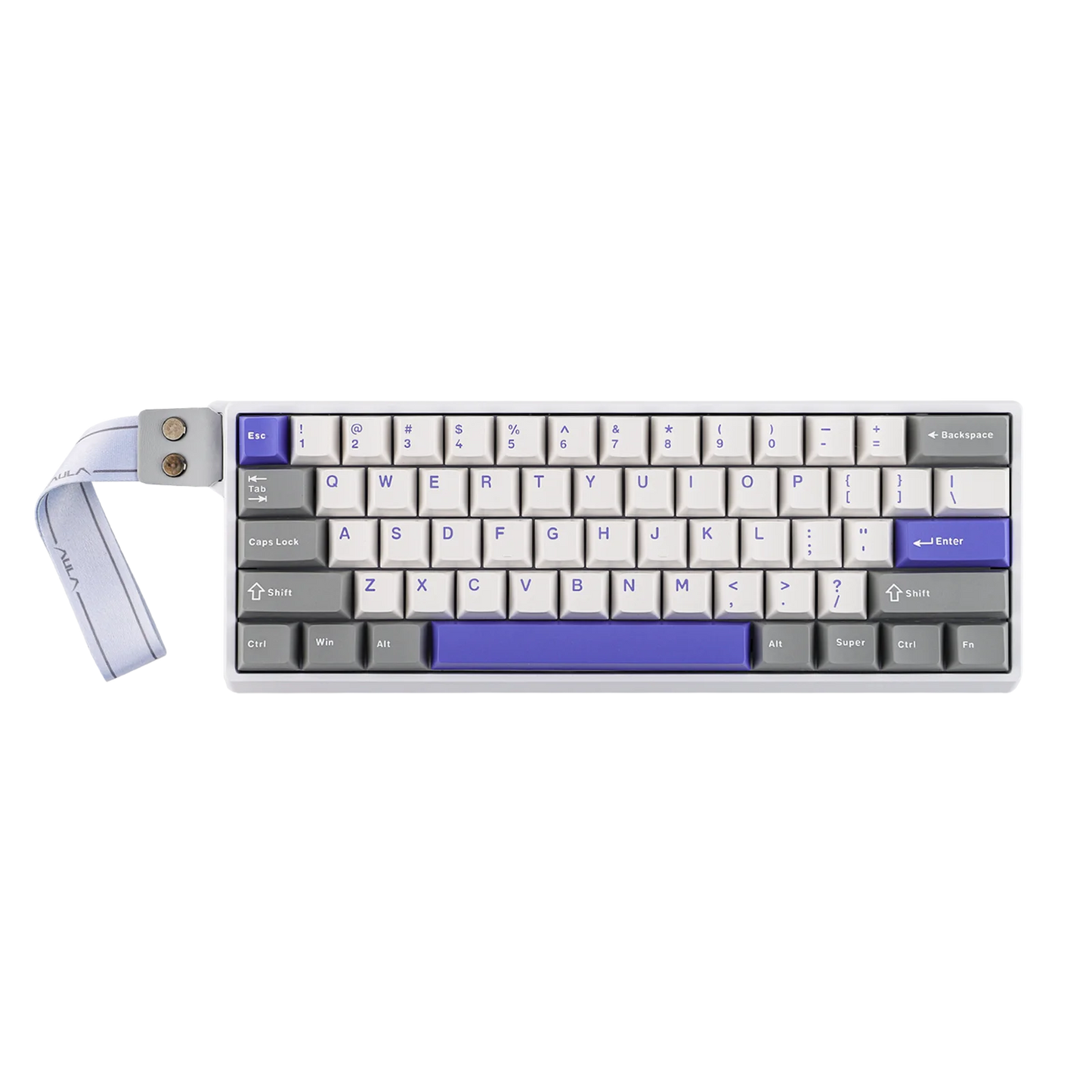 Teclado mecánico intercambiable en caliente del 60 por ciento aluminio RGB Hall