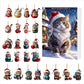 Cute Cat Advent Calendar 2024 - Christmas Countdown Decoration for Kids, Cartoon Holiday Gift