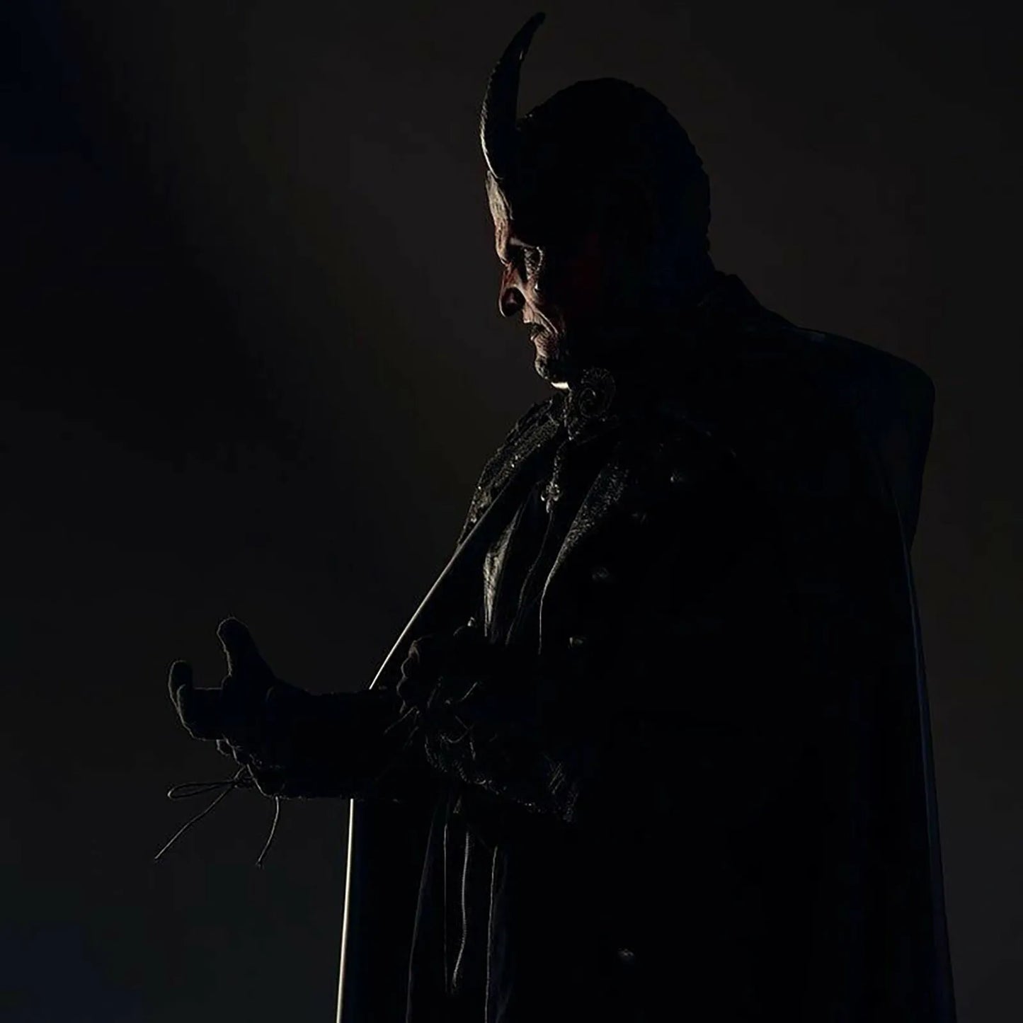 Djevelmaske silikon hel ansikt cosplay Halloween 2025 ekte