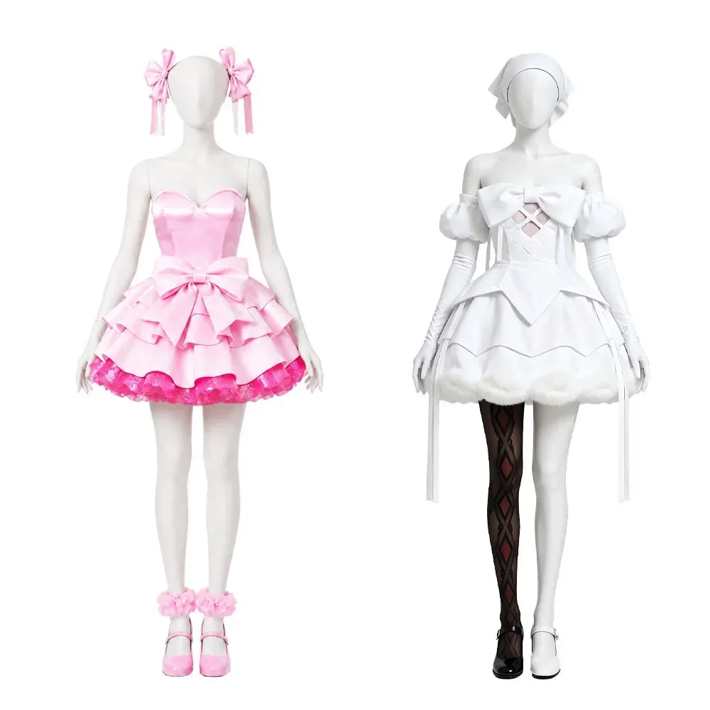 Alien Stage Zombie Mizi Sua-cosplaykostuum, complete set met witte jurk voor vrouwen en volwassenen, Halloween 2026